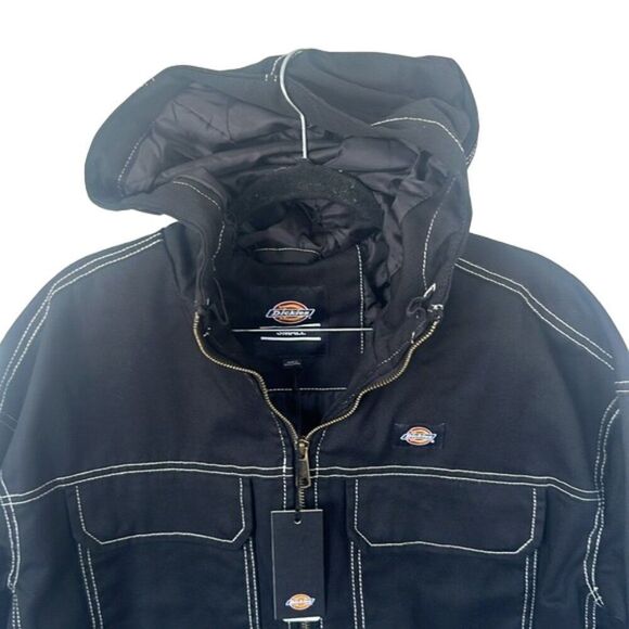 Dikies Sawyerville Jacket Full Zip-Up Hoodie FJR10BKX Women's Black Size Small - Picture 6 of 8